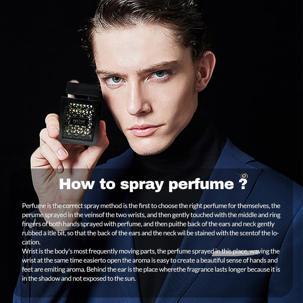 Lattafa Rave Now for Men Eau de Parfum Spray 3.4 Ounce - Vaporisateur Natural Spray in Black Packaging