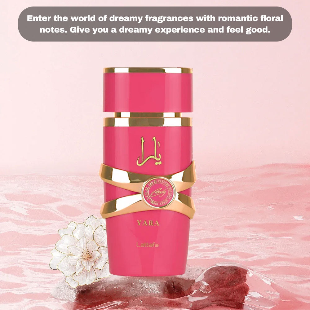 Yara Candy Perfume by Lattafa 3.4oz (100ml) Eau de Parfum EDP For Women Fragrance