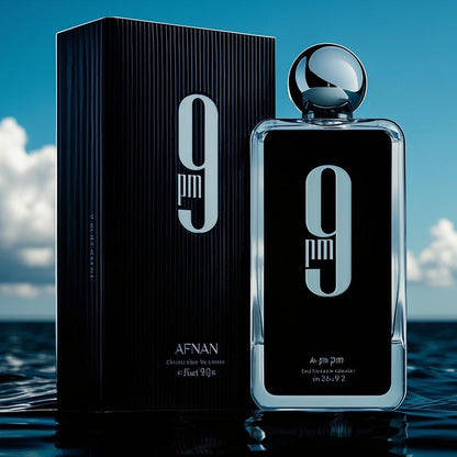 Afnan 9 PM for Men Eau de Parfum Spray, 3.4 Ounce By Afnan Perfumes afnan9 Fragrance Lavender Scent Aroma Cosmetic pm eau Afnan 9pm EDP Men's Perfume