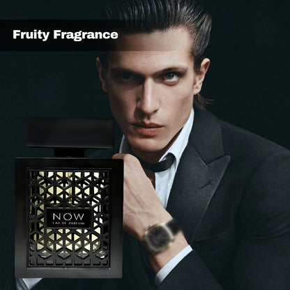 Lattafa Rave Now for Men Eau de Parfum Spray 3.4 Ounce - Vaporisateur Natural Spray in Black Packaging