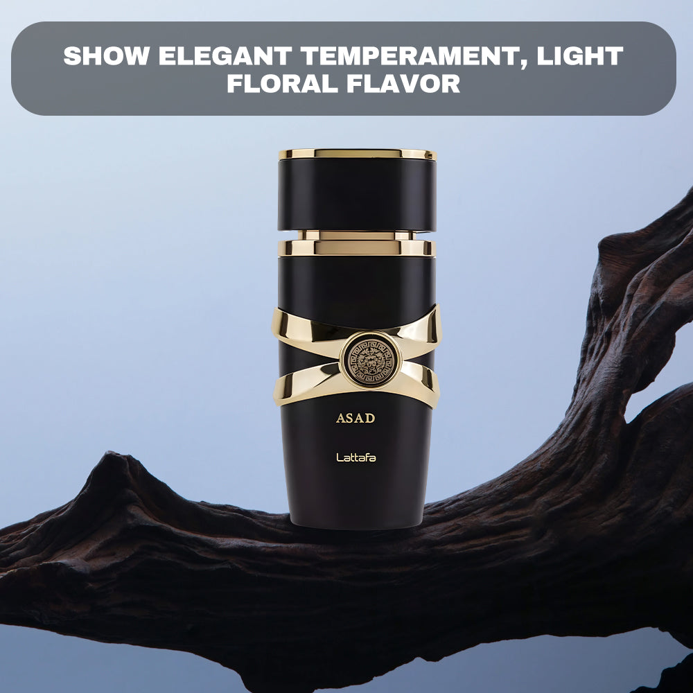 Asad Perfume by Lattafa: A Glimpse of Strength and Confidence. (for men) 3.4Oz(100ml) Fragrance Blend Scented Aroma