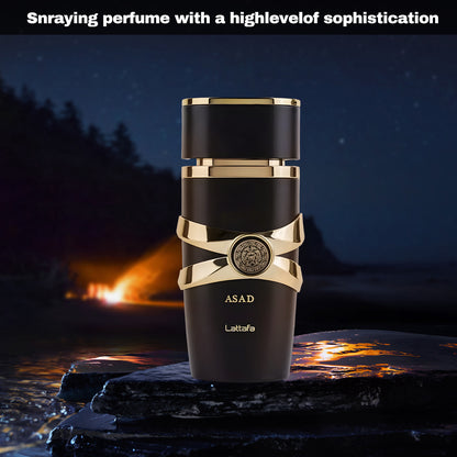 Asad Perfume by Lattafa: A Glimpse of Strength and Confidence. (for men) 3.4Oz(100ml) Fragrance Blend Scented Aroma