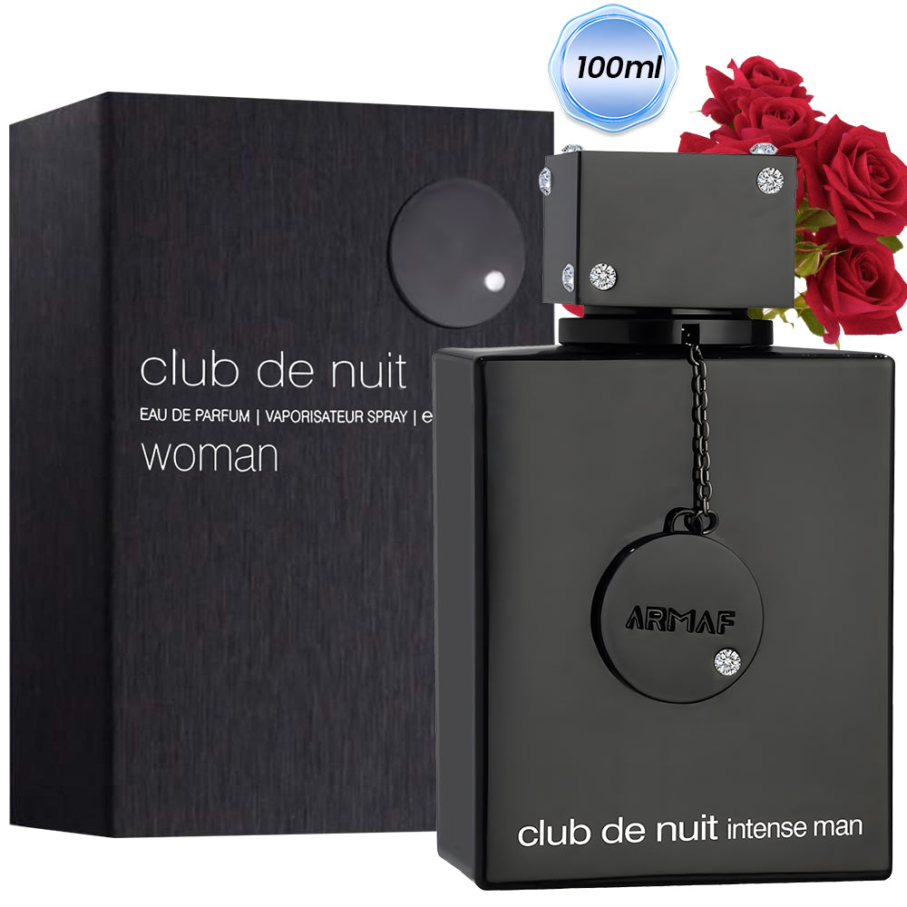 Armaf Club de Nuit Intense Men EDT 3.6 Fl Oz - Floral Fragrance with Bergamot, Jasmine, and Cologne, Single Item, Black, Scented Perfume