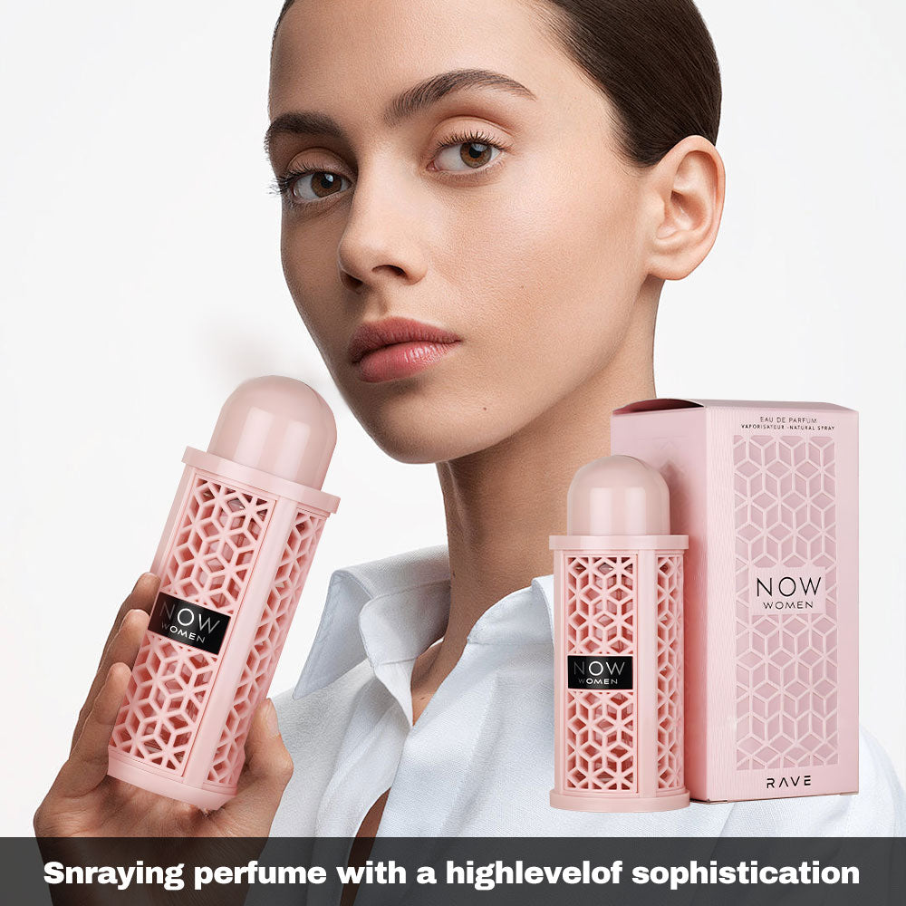 Rave Now Women by Lattafa EDP Perfume 3.4oz Pink Rave Women's Fragrance