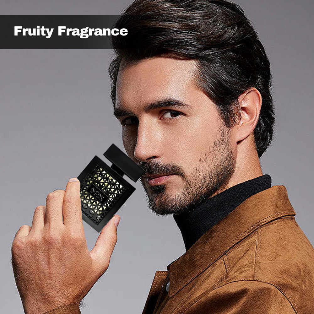 Lattafa Rave Now for Men Eau de Parfum Spray 3.4 Ounce - Vaporisateur Natural Spray in Black Packaging